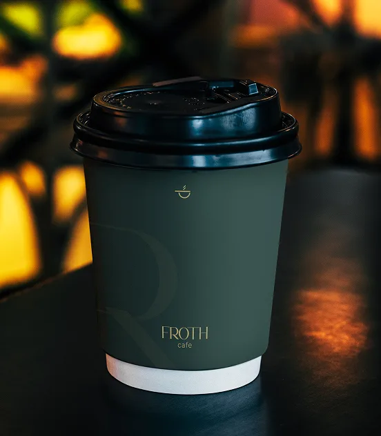 Froth Cafe takeaway cup